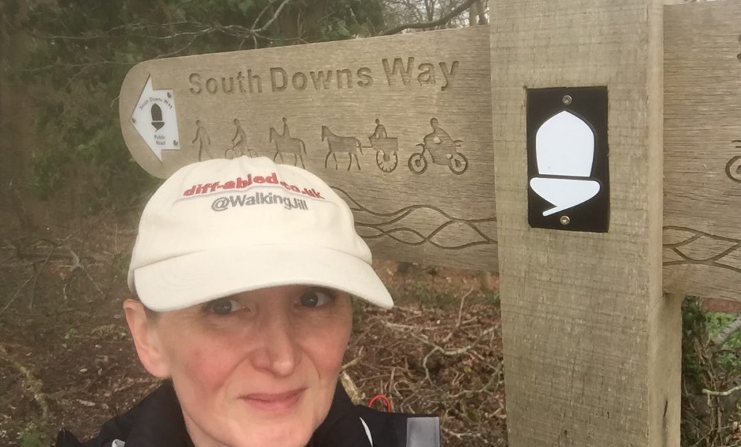 Jill Pringle South Downs Way Sign Buriton to Harting Down