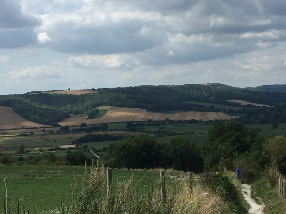 Looking back from Amberley