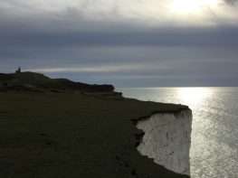 Morning sunlight near Belle Tout